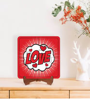 BK Gift Pop Art Tasarımlı Ahşap Standlı Puzzle Çerçeve-11