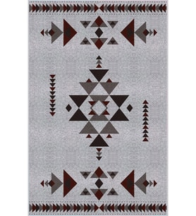 Eliana Home Baskılı, Yıkanabilir Kaymaz Taban Salon Halısı LNA0038-SD1058 100x150 cm (Gri)