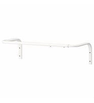 Elbise Duvar Askısı Çelik Askılık IKEA Metal Askı 60/90x26 cm (Beyaz)
