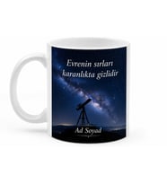 Astrofotoğrafi Yapanlara Samanyolu Teleskop Uzay Derinliği Kupa Bardak Hediye