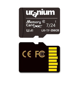 256GB URANIUM UR-TF-256G MICRO SD CARD U3 7/24 SURVEILLANCE 100/50MBS INDUSTRIAL HAFIZA KARTI (3 YIL