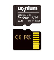 256GB URANIUM UR-TF-256G MICRO SD CARD U3 7/24 SURVEILLANCE 100/50MBS INDUSTRIAL HAFIZA KARTI (3 YIL