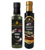 Özel Üretim UDİM Yağı 100 ml + Özel Üretim Keçiboynuzu – Harnup Pekmezi/Özü 340 gr