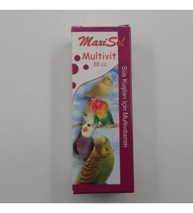 MAXİSOL Süs Kuşları İçin Multivitamin 30 cc  (Krem)