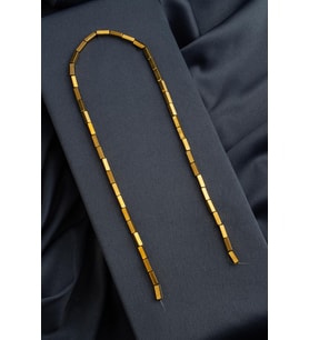 Hematit Taşı Dikdörtgen Kesim Parlak Gold 3x9mm Doğal Taş Dizi