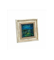 Ren Nehrinde Yıldızlı Bir Gece (Vincent Van Gogh, 1888) Baskılı Taş Tablo 20x20