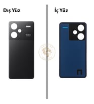 Xiaomi Redmi Note 13 Pro Plus 5G - Lenssiz Gece Siyahı Arka Pil Kapağı Batarya Kapağı Back Cover