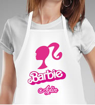 Kişiye Özel Barbie Tasarımlı Mutfak Önlüğü