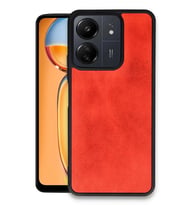 Newface Xiaomi Redmi 13C Kılıf Aras Deri Kapak - Kırmızı