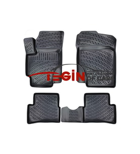 Kia Rio 2006 3D Havuzlu Paspas Siyah (Karışık)