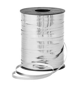 RAFYA METALİZE PARLAK 8mm GÜMÜŞ PK:200 MT KL:72-