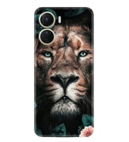 Vivo Y16 Kılıf Resimli Desenli Baskılı Silikon Leon Flowers 1333