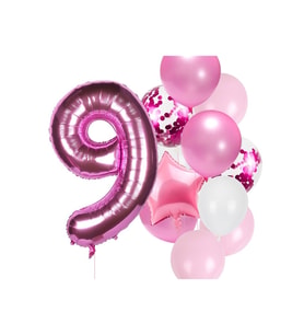 Çıtıpıtıstore Fuşya Yaş Balon Set
