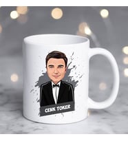 Kişiye Özel Smokinli Erkek Karikatürlü Kupa Bardak