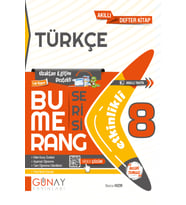 Günay Yayıncılık Günay Yayınları 8. Sınıf Türkçe Bumerang Etkinlikli Defter (Çok Renkli)