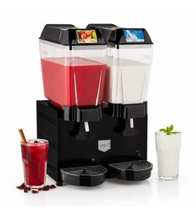 Remta 20+20 Litre Çiftli Şerbet ve Ayran Soğutucu Siyah - ST13