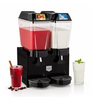 Remta 20+20 Litre Çiftli Şerbet ve Ayran Soğutucu Siyah - ST13