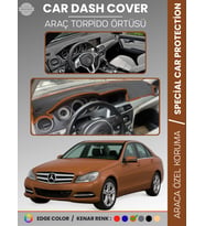 MERCEDES C CLASS W204 (2007-2014) Torpido Örtüsü Premium Kalite Özel Kesim UV Koruma