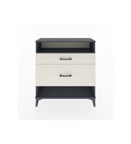 Arges Şifonyer Tek Raflı 2 Çekmeceli 88x30x96 Antrasit-Aytaşı