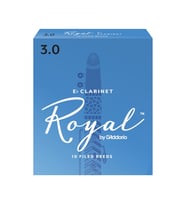 D'Addario RBB1030 Royal Eb Klarnet Kamışı No: 3.0 (Profesyonel) - 10'lu Paket  Küçük Klarnet İçin Dosyalı (Filed) Kesim ve Kararlı Tını