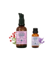 50ml Soğuk Sıkım Kuşburnu Çekirdeği Yağı, Lavanta Uçucu Yağı 10ml %100 Saf