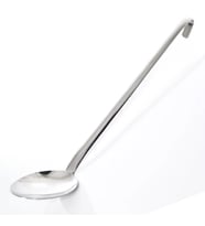 Büyük Boy Servis Aşçı Kaşığı 304 Kalite 18/10 Çelik Kaşık No:1 35cm Kıvrık Askıl