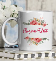 Kişiye Özel Tasarım Kupa Bardak 98554 (Krem)