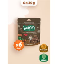 Humm Organic Organik Glutensiz Vegan Kakaolu ve Fındıklı Kek Atıştırmalık Paketi - 6 adet