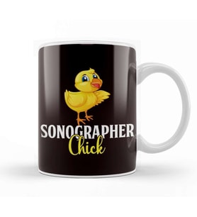 Sonographer Chick Sonography Ultrasound Echography Medicine Kupa Bardak Porselen