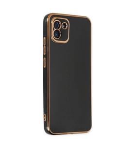 Samsung Galaxy A03 Kılıf Volet Silikon - Siyah