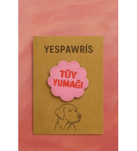 Tüy Yumağı Köpek Arması - Bandana, Kıyafet ve Çantalar İçin Sevimli Ütüyle Yapışan Arma (Çok Renkli)