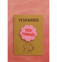Tüy Yumağı Köpek Arması - Bandana, Kıyafet ve Çantalar İçin Sevimli Ütüyle Yapışan Arma (Çok Renkli)