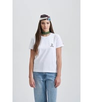 Brainstorming Kadın Taş T-Shirt (Beyaz)