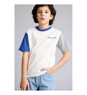 Defacto Baskılı Ekru Erkek Çocuk T-Shirt G8230A8/BG759