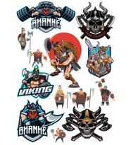 Savaşçı Sticker Set 13 Parça Telefon, Tablet, Defter, Laptop Sticker