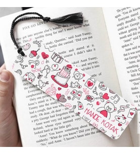 Romantik Süsler İsimli Kitap Ayracı