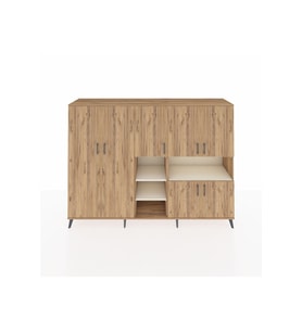 Hyperion Dolap 13 Raflı 7 Kapaklı 220x44x163 Çam-Çam/Aytaşı