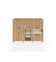 Hyperion Dolap 13 Raflı 7 Kapaklı 220x44x163 Çam-Çam/Aytaşı
