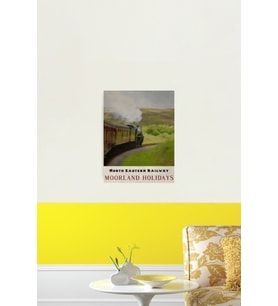 North York Moors Treni Tablo Ahşap Poster Dekoratif