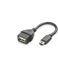 Mini Usb To Usb Otg Kablo - Siyah HN4591