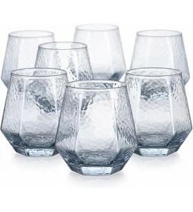6 Adet Cam Bardak Seti - Sade ve Modern Tasarımlı, Ekstra Berrak Su, 6'lı Meşrubat ve Kahve Bardağı Takımı (310 ml)