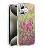 Newface Apple iPhone 16 Kılıf Blade Aynalı Desenli Kapak - Desen 5
