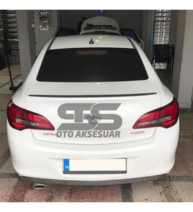  Opel Astra J Sedan Kasa Bagaj Üstü Slim Spoiler Piano Black Parlak