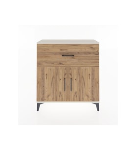 Arges Şifonyer Tek Raflı Tek Çekmeceli 2 Kapaklı 88x30x96 Aytaşı-Çam