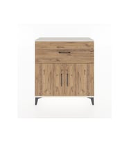 Arges Şifonyer Tek Raflı Tek Çekmeceli 2 Kapaklı 88x30x96 Aytaşı-Çam