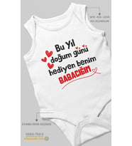 Babaya Özel Sıfır Kollu Bebek Zıbını %100 Pamuk
