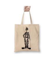 Charlie Chaplin 03 Beyaz Bez Çanta Uzun Saplı Alışveriş Çantası Plaj Çantası