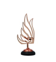 Vitale Kuğu Mumluk Bronz 37 cm AK.JE0083
