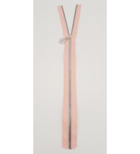 Angel Çanta Aksesuar Başlıklı Fermuar 40 Cm Gümüş Metal Pudra
