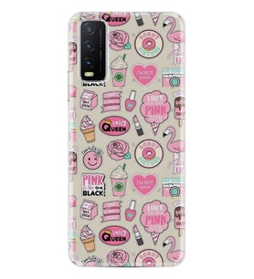 Vivo Y11S Kılıf Desenli Silikon Donut Flamingo 1415